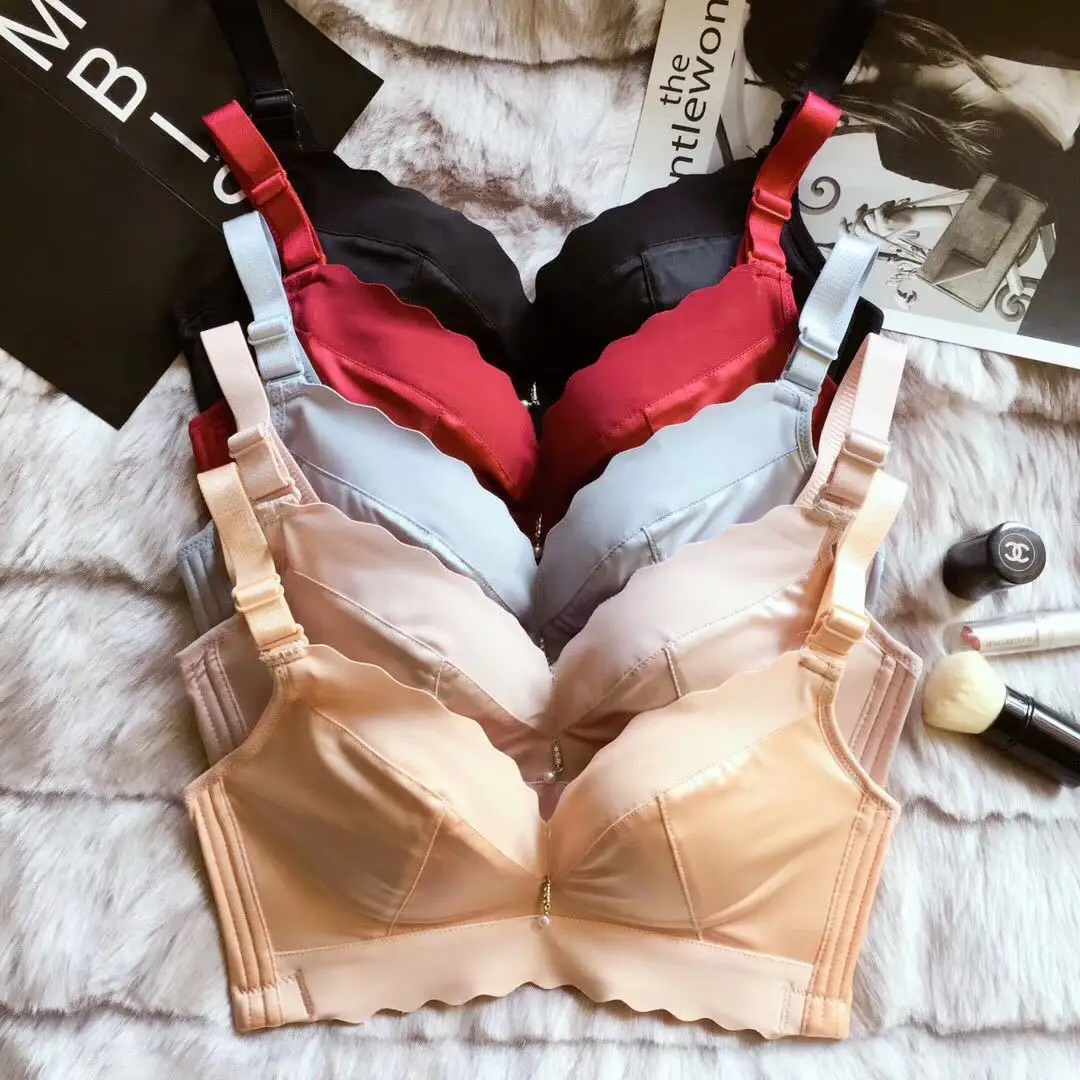 Sexy bra set lace push up women underwear panty set cotton refreshing bra brief sets lingerie suit Push Up Bikini Sets Bra #qbd