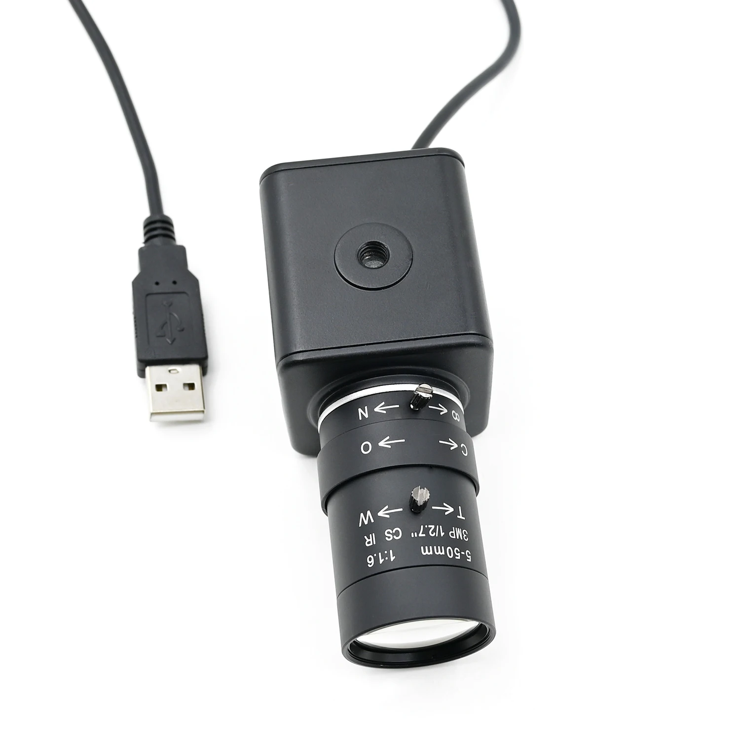 GXIVISION IMX179 Custodia USB da 8 MP per fotocamera HD, senza driver, 3264x2448 15 fps, con obiettivo CS zoom 5-50 mm, riprese statiche, Win/Android/Linux/RPi