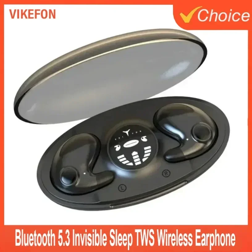Unsichtbarer Schlaf TWS Drahtloser Kopfhörer Bluetooth 5.3 Kopfhörer Versteckte Ohrhörer IPX5 Wasserdichtes Sport-Headset mit Rauschunterdrückung Image