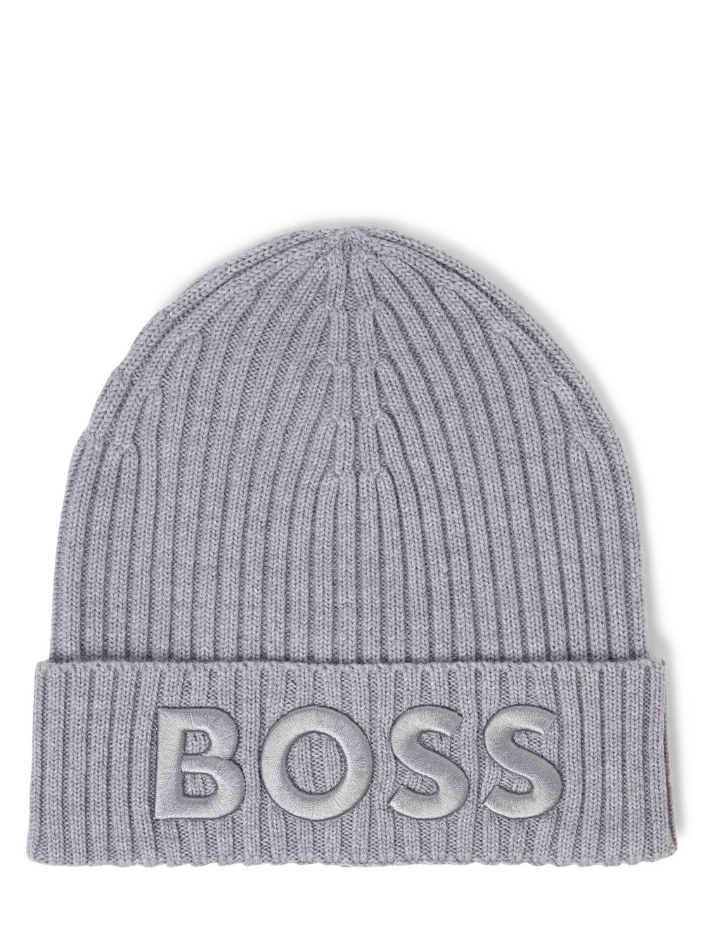 BOSS Strickmütze aus Schurwolle Damen hellgrau, ONE SIZE Image