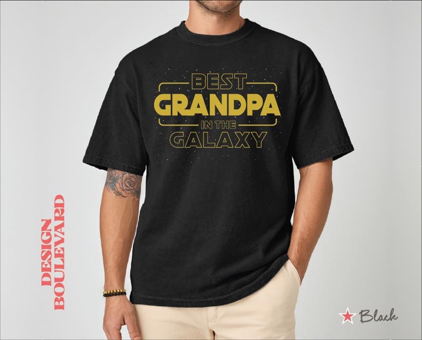"Maglietta \"Il miglior nonno della galassia\", regalo per il nonno, maglietta per il nonno, regalo per il nonno, maglietta per il nonno, regalo per il n"