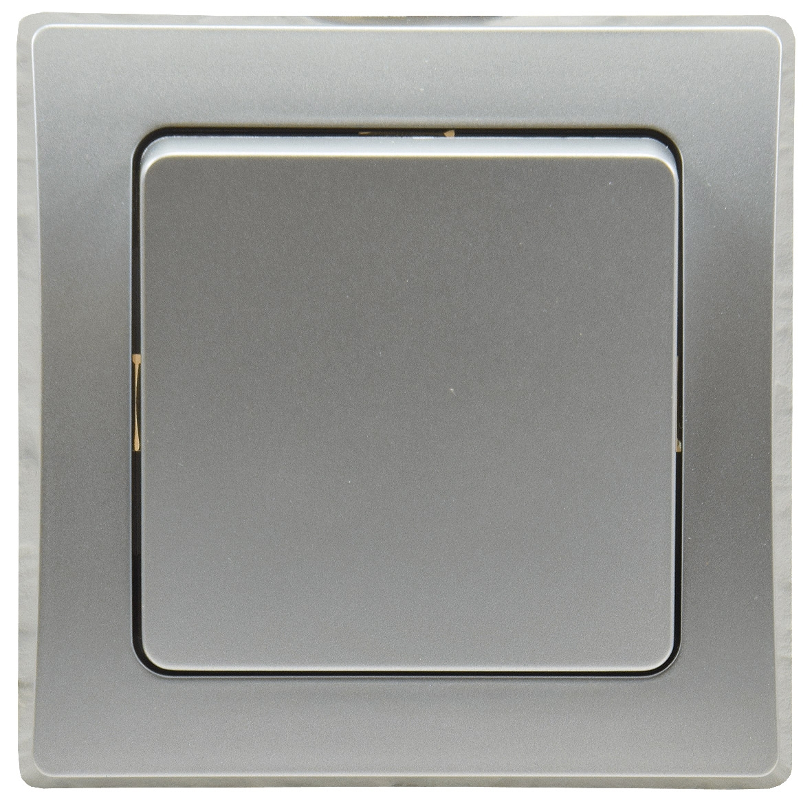 ChiliTec DELPHI Wechsel-Schalter 250V AC / 10A, inkl. Rahmen, UP, silber Image