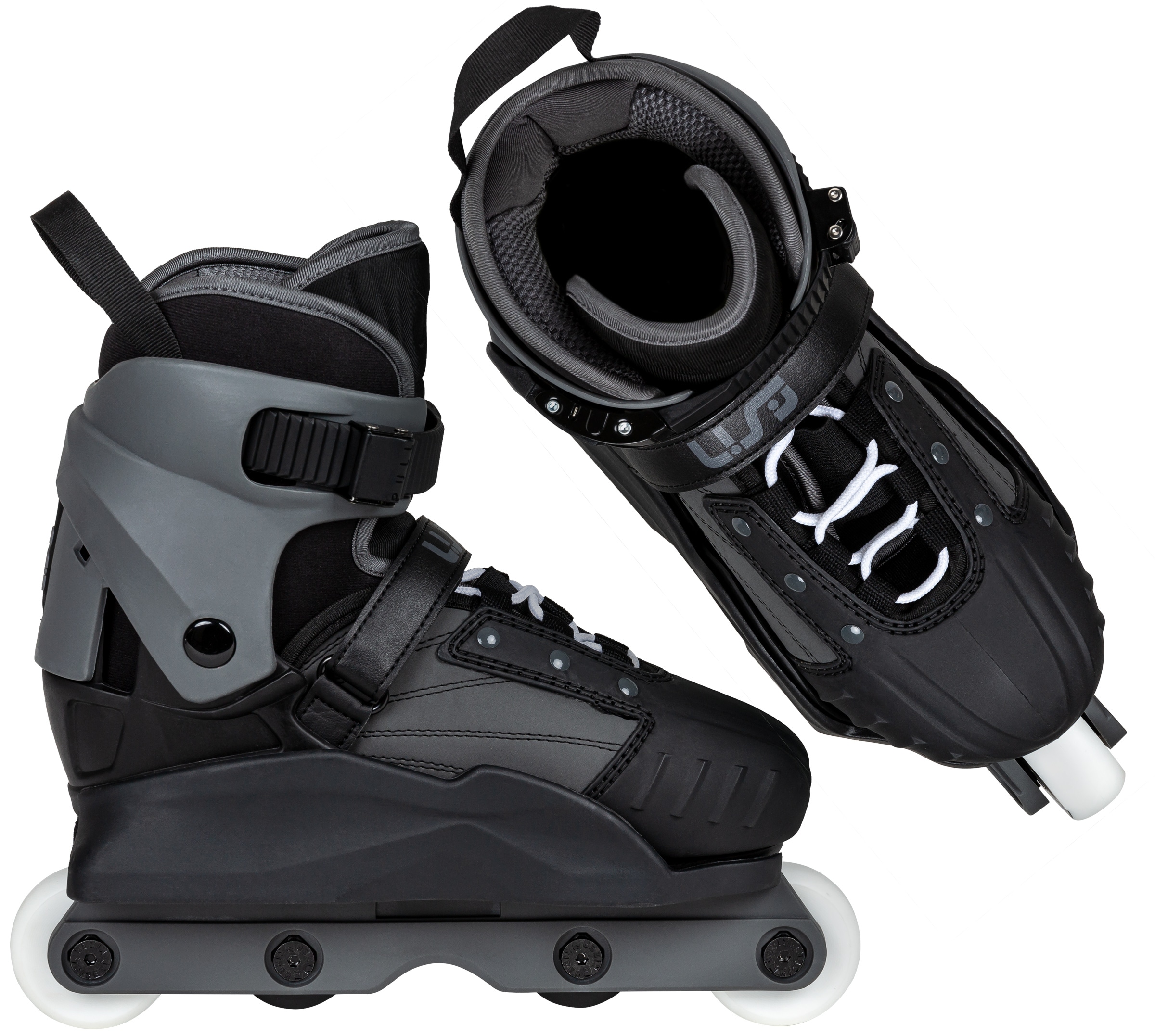 Inlineskates USD "Transformer Adj." Gr. 33, grau, Inlineskates_Rollschuhe, Kinder, 33/36 (bis ), Lederimitat