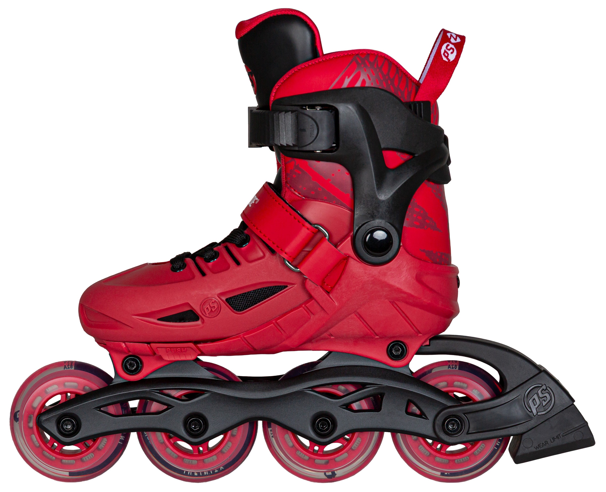 Inlineskates POWERSLIDE "Universe Pink 4W Kids adj" Gr. 37, schwarz, Inlineskates_Rollschuhe, Kinder, 37/40 (bis 80 kg), Kunststoff Image