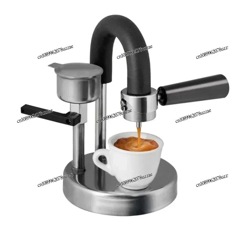 Original Kaffeemaschine für Zuhause, Open-Air-Büro, Espressokanne, manuelle Kaffeemaschine aus Edelstahl Image