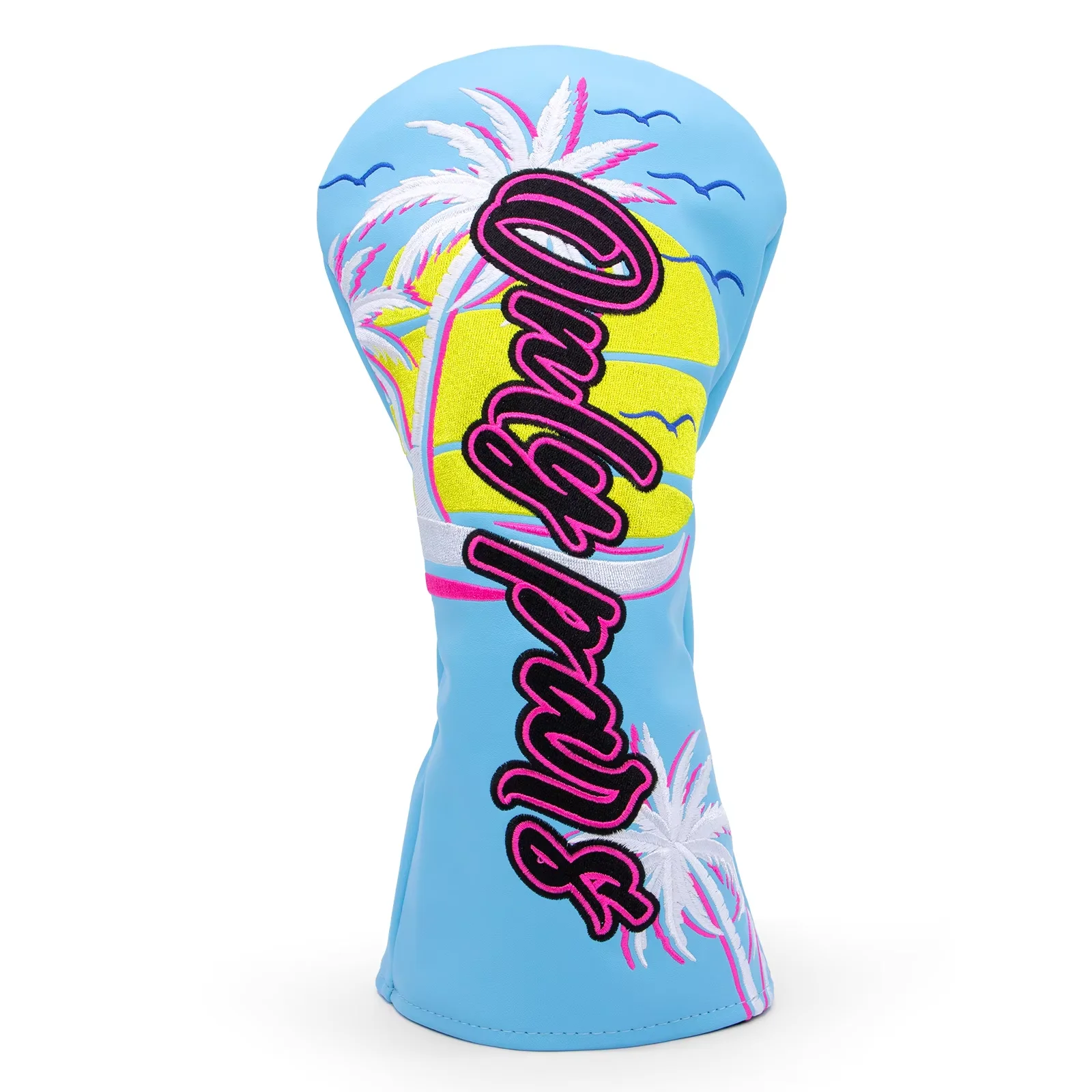 Golf Club Head Cover, Funny Golf Driver Fairway Wood Hybrid Mallet Blade Putter Cover Golf Headcover Premium Leather 3 Wood Head