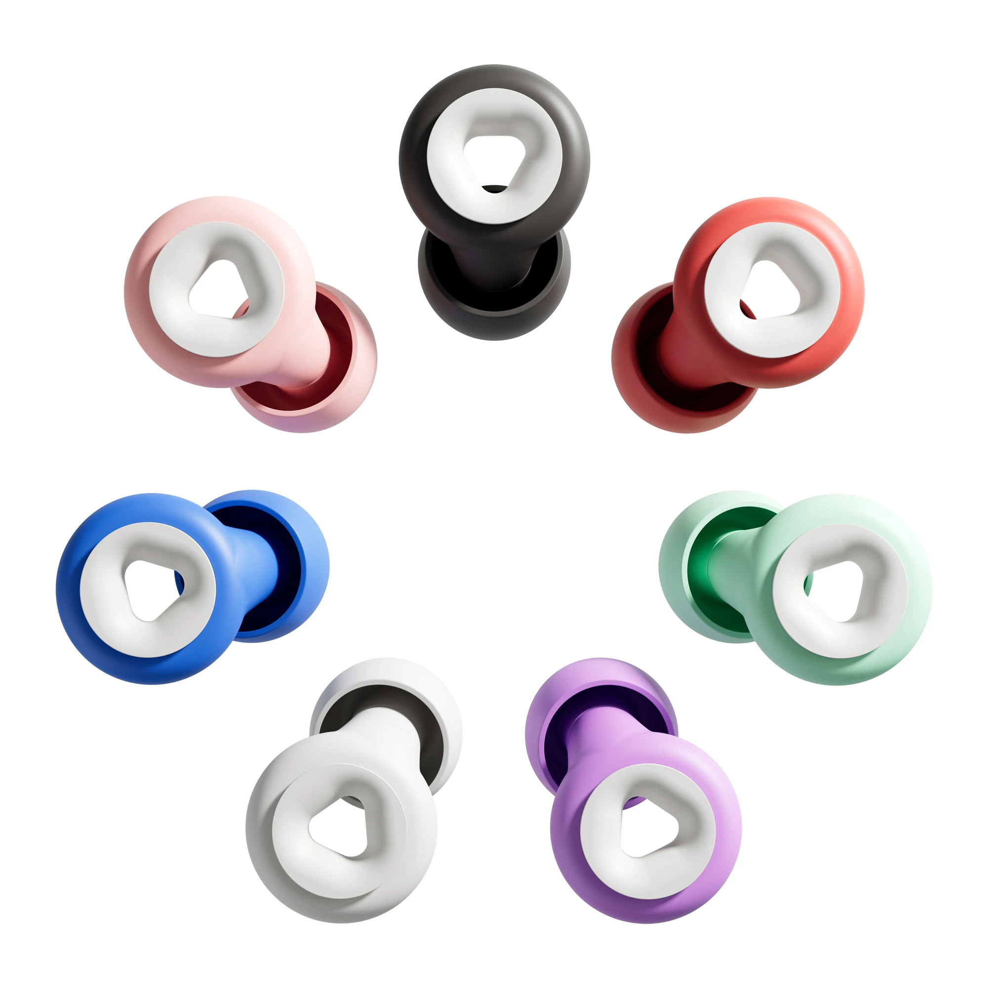 HUAK Silikon-Ohrstöpsel – wiederverwendbare Geräuschunterdrückung, perfekt für Konzerte, Festivals, Schlagzeuger und DJs, 8 Ohrstöpsel in XS/S/M/L Image