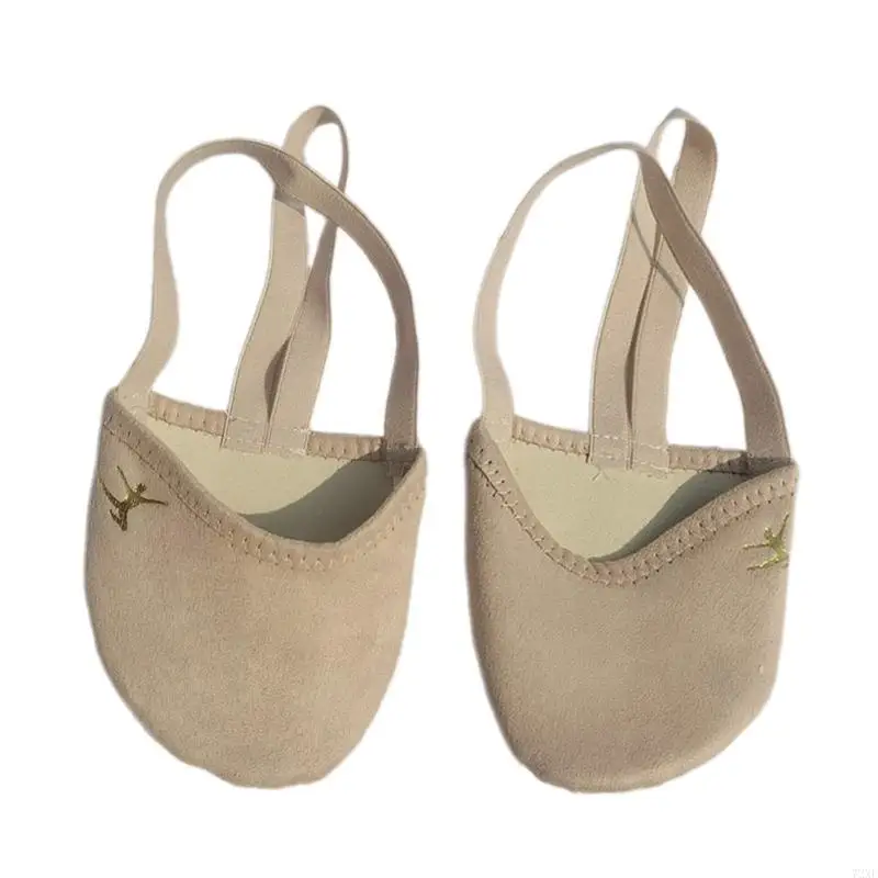 72XE Women Pirouette Schuhe Dance Schuhe Gymnastik Schuhe halbe Soles Schuhe Bauch Tanzschuhe Drehen Schuhe