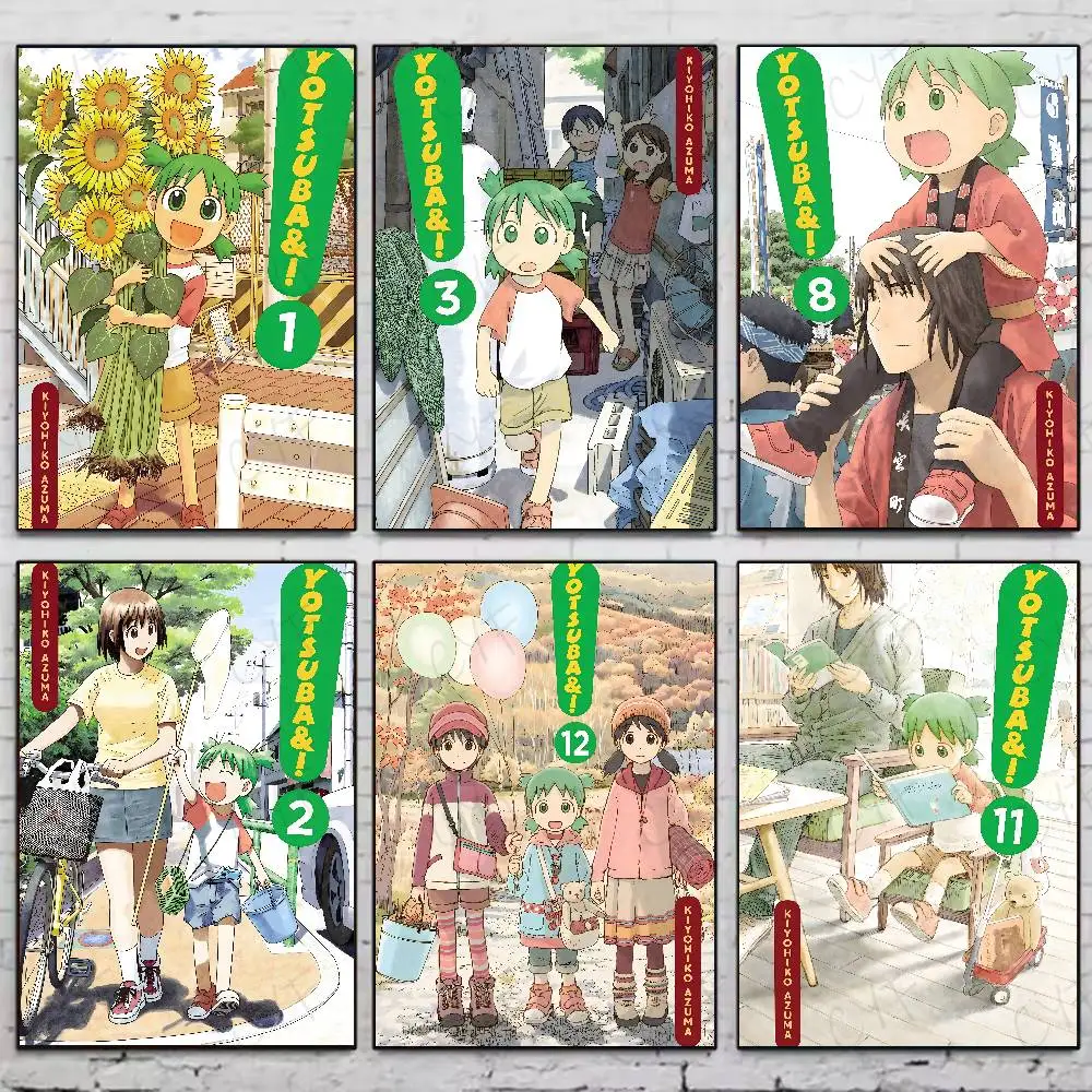 Beliebte japanische Anime Y-Yotsuba Poster Wohnheim Wohnzimmer Wanddekoration Malerei Aufkleber Geschenk Home Decor Moderner Stil Image