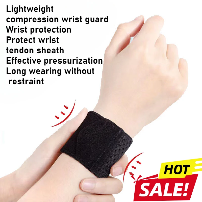 1pc Adjustable Sports Wristband - Breathable & Sweat-Absorbent, Lightweight Elastic Support for Gym, Ball Sports & Housework