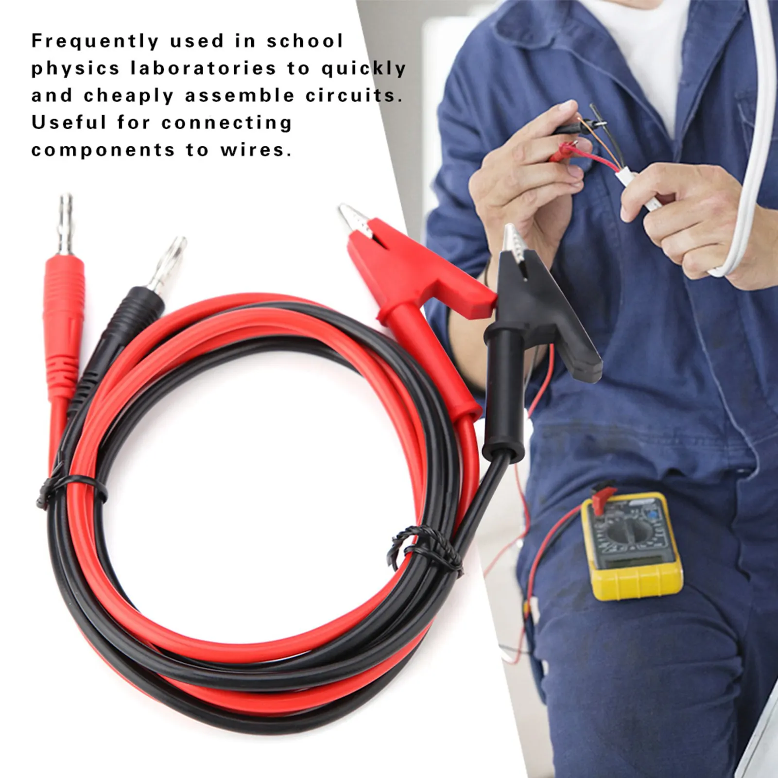 Clip Bananenstecker Prüfkabel Prüfkabel P1040 Silikon Bananenstecker Clip Prüfspitze Prüfkabel Image