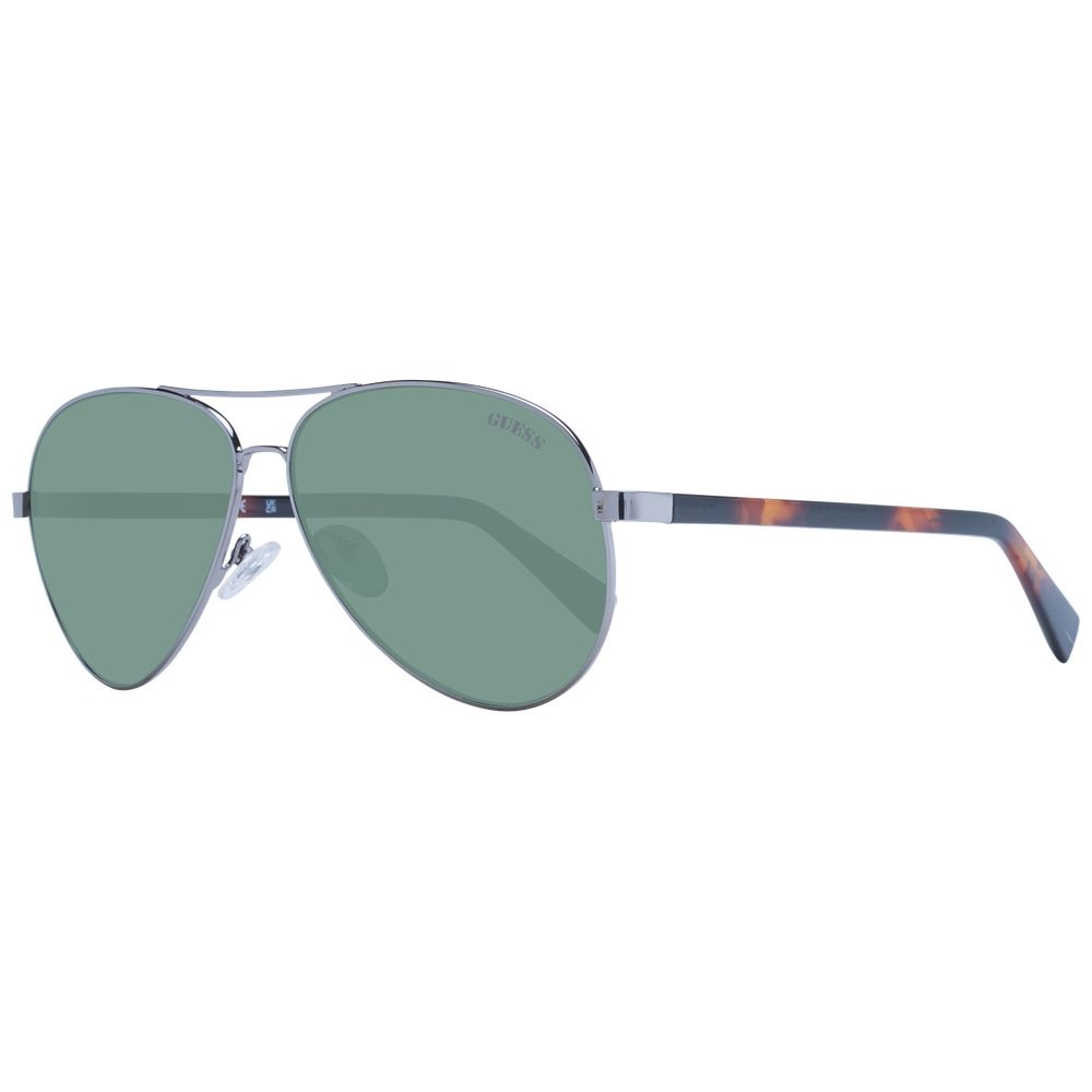 Aviator-Sonnenbrille mit Metallrahmen und grünen Gläsern Image