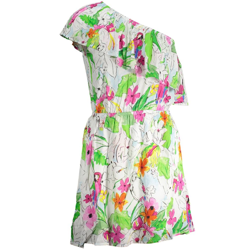 Blumenpapagei Mini-Kleid, lockere Passform Image