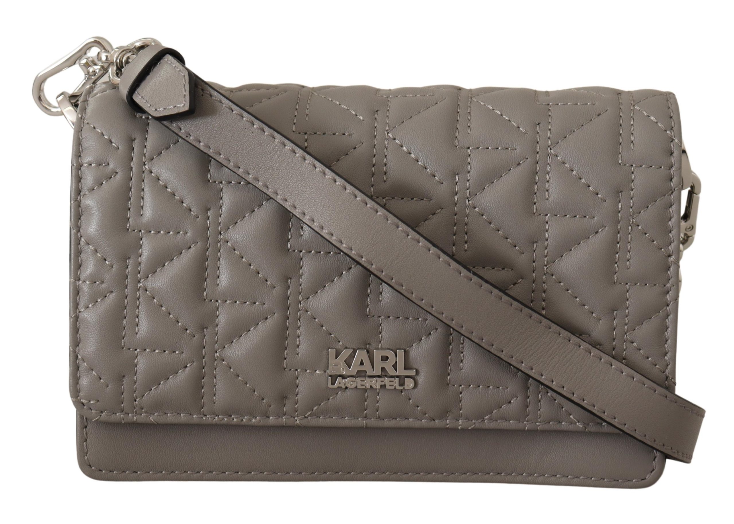Karl Lagerfeld en cuir clair en cuir crossbody Image