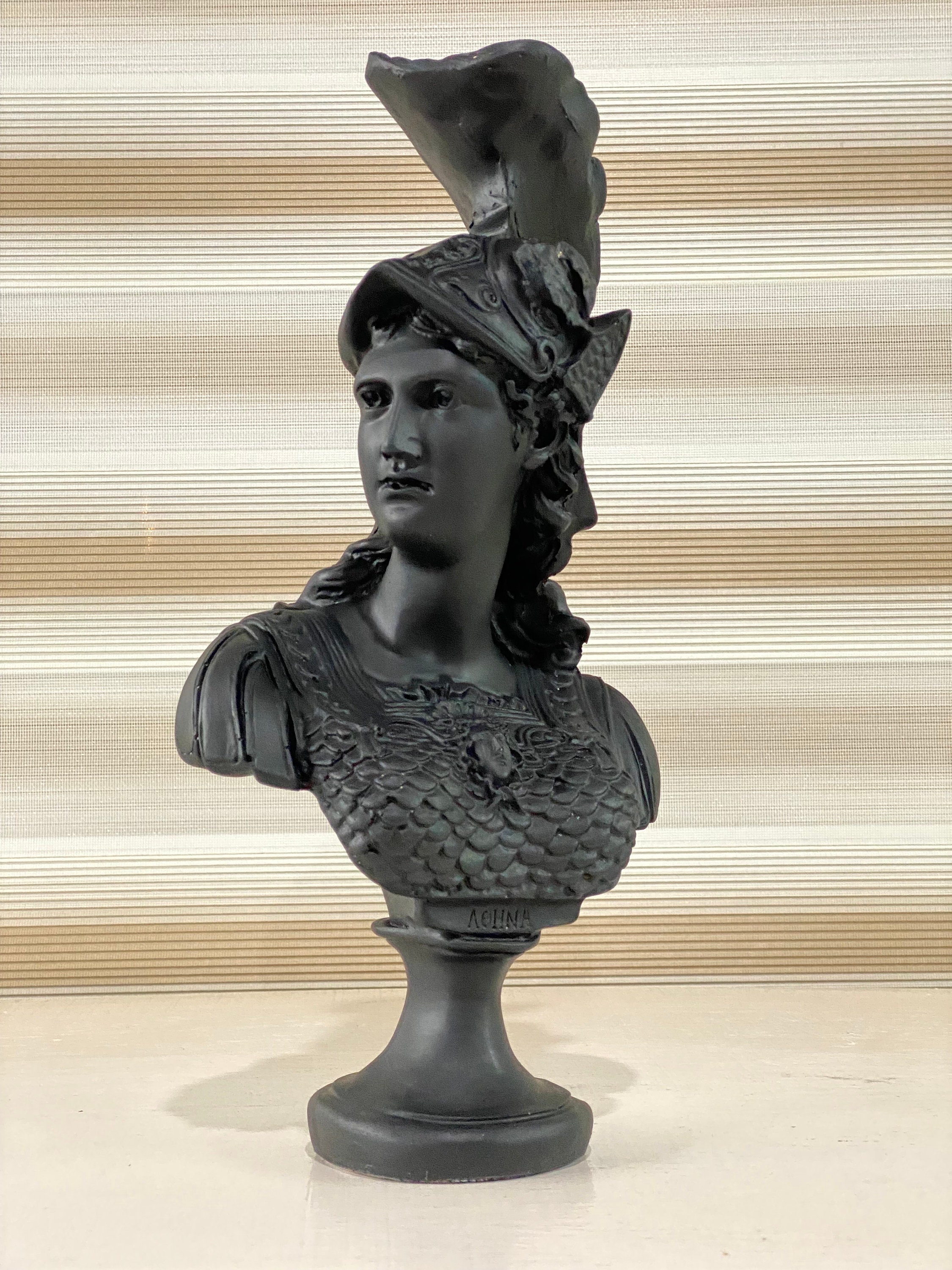 Statua busto greco, statua scultura Atena, grandi sculture statua Atena, busto fatto a mano dea Atena, statua busto romano, arredamento per la casa, r
