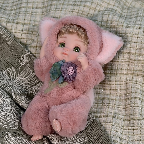 Premium Plüsch Hase Baby Puppe 10 Zoll Ultra-weiches Tierkostüm Puppenspielzeug Sammlerstück Name Coco Weihnachtsgeschenk Image