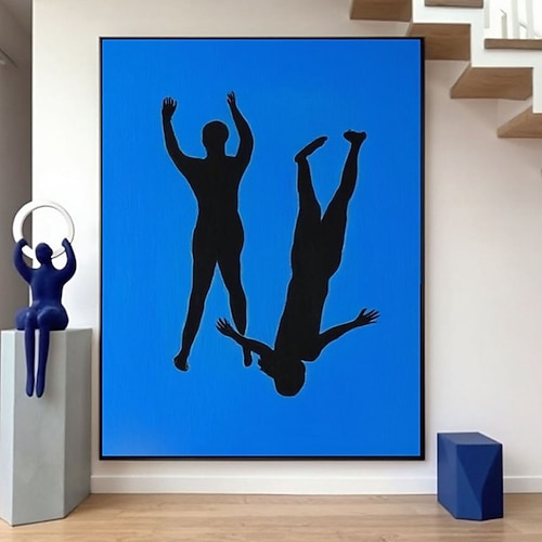 Ölgemälde, handgemalt, Henri Matisse, Poster, Wandkunst, Matisse-Tanz, abstraktes Poster, Aktgemälde, Boho-Einlinienskizze, minimalistische Wandkunst Image