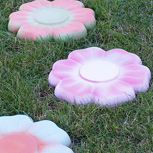 Blumenförmige Zementformen, ABS-Betonwegformen, langlebige Trittsteinplatten, wiederverwendbare Betonsteinformen aus hochwertigem Material, Gehwegplattenformen für Heimwerkerprojekte im Garten und Hof Image