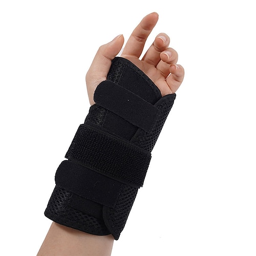 Handgelenkbandage mit festem Riemen, abnehmbarer Aluminiumplatte und einstellbarer Kompression für Sporttraining zur Vorbeugung von Verstauchungen. Image