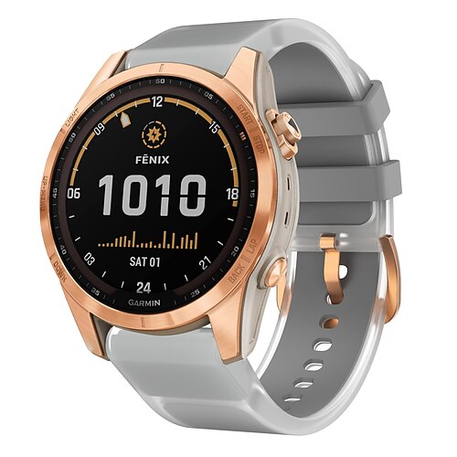 Uhrenarmband für Garmin Fenix 8 43mm Fenix 7S Pro Silikon Ersatz Gurt Verstellbar Sportarmband Moderne Schnalle Armband Image