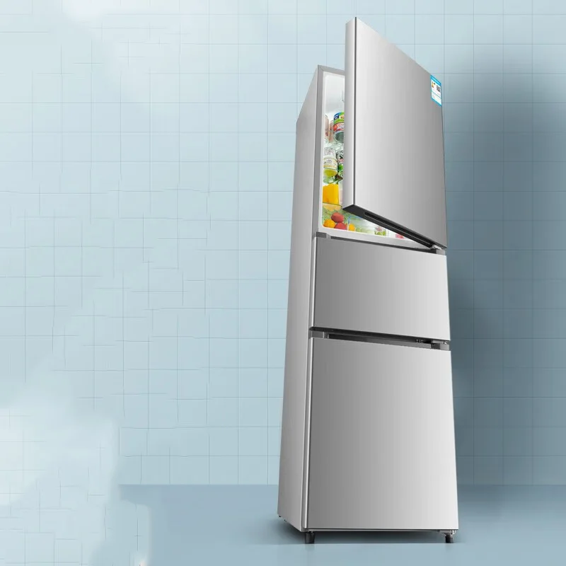 206L 135L 239L Kühlschrank Kühlschrank Hochwertiger Kühlschrank für Zuhause Große Kapazität Dreitür-Multitür-Kühlschrank