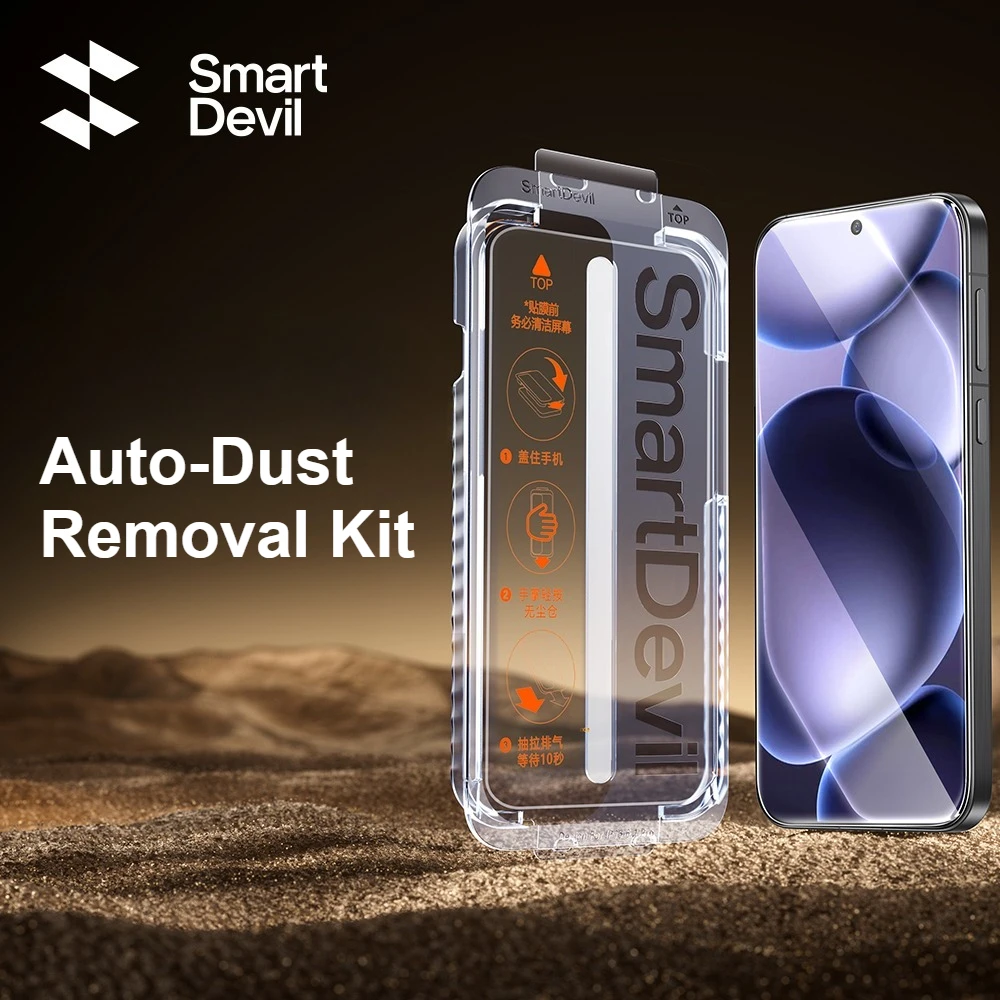 SmartDevil Staubfreie Kabine aus gehärtetem Glas für OPPO Find X9 Pro X8s HD-Displayschutzfolie für Oppo Find X8 Anti-Fingerabdruck Image