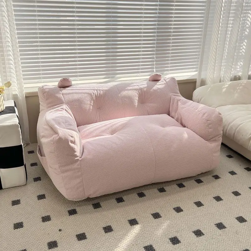 Lazy Sofa kann auf dem Balkon liegen und schlafen, Schlafzimmer, Einzel-, Doppel-, kleines Sofa, Mietzimmer, Tatami-Sofastuhl für kleine Wohnungen Image