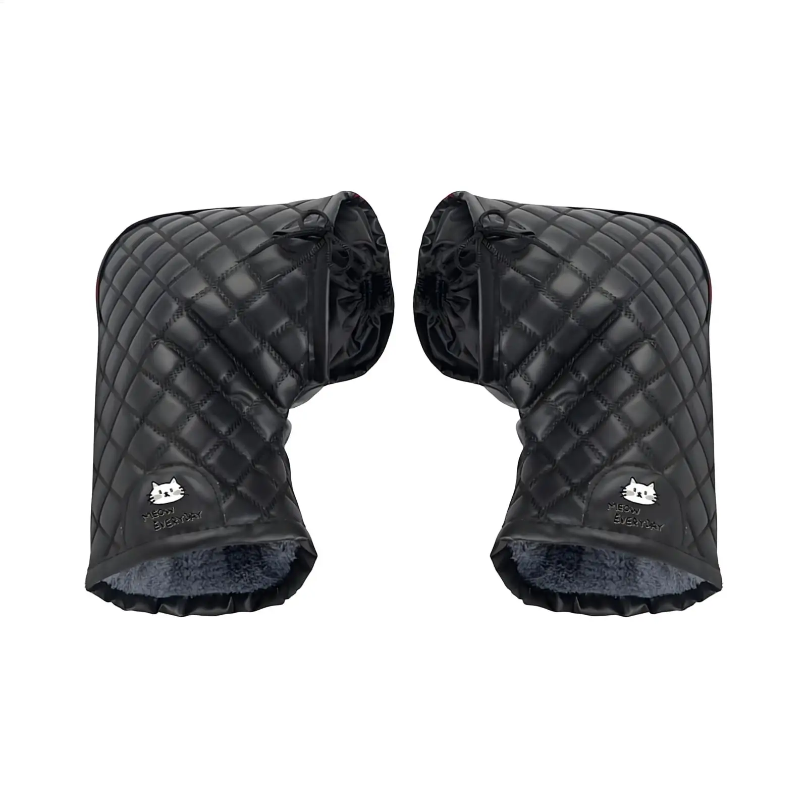 1 Paar Motorrad-Lenkermuffen, Winter-Radsport-Lenkerhandschuhe, wasserdichte Handmuffs, winddichte fingerlose Lenkerhandschuhe Image