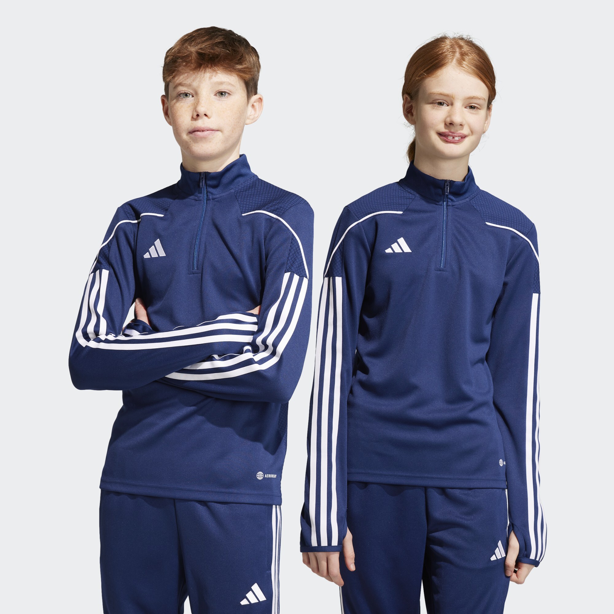 adidas Performance Childrens Unisex Tiro 23 League Training Top - Blue Recycled Material - Size 7-8Y