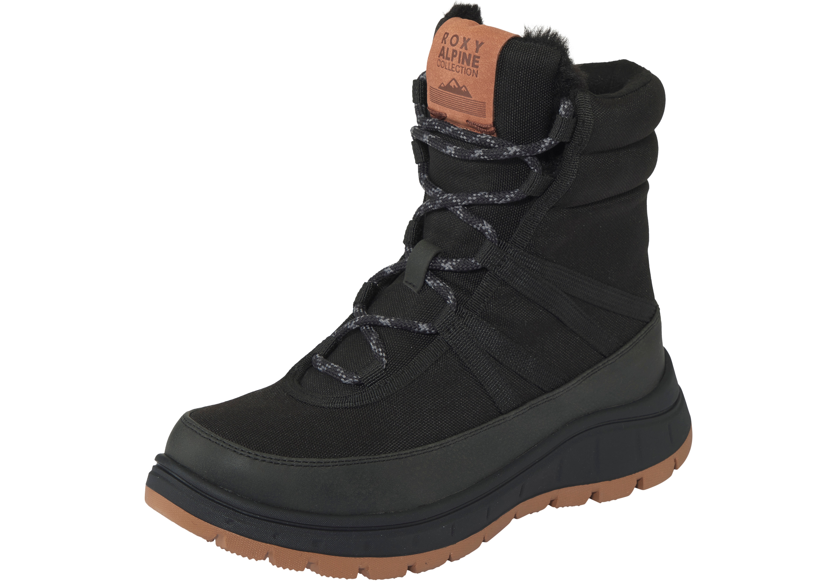 Winterboots ROXY "ALLYX", Damen, Gr. 41, schwarz, Synthetik, Schuhe Winterboots, Winterschuhe, Winterstiefel, Snowboots, wasserabweisend & gefüttert