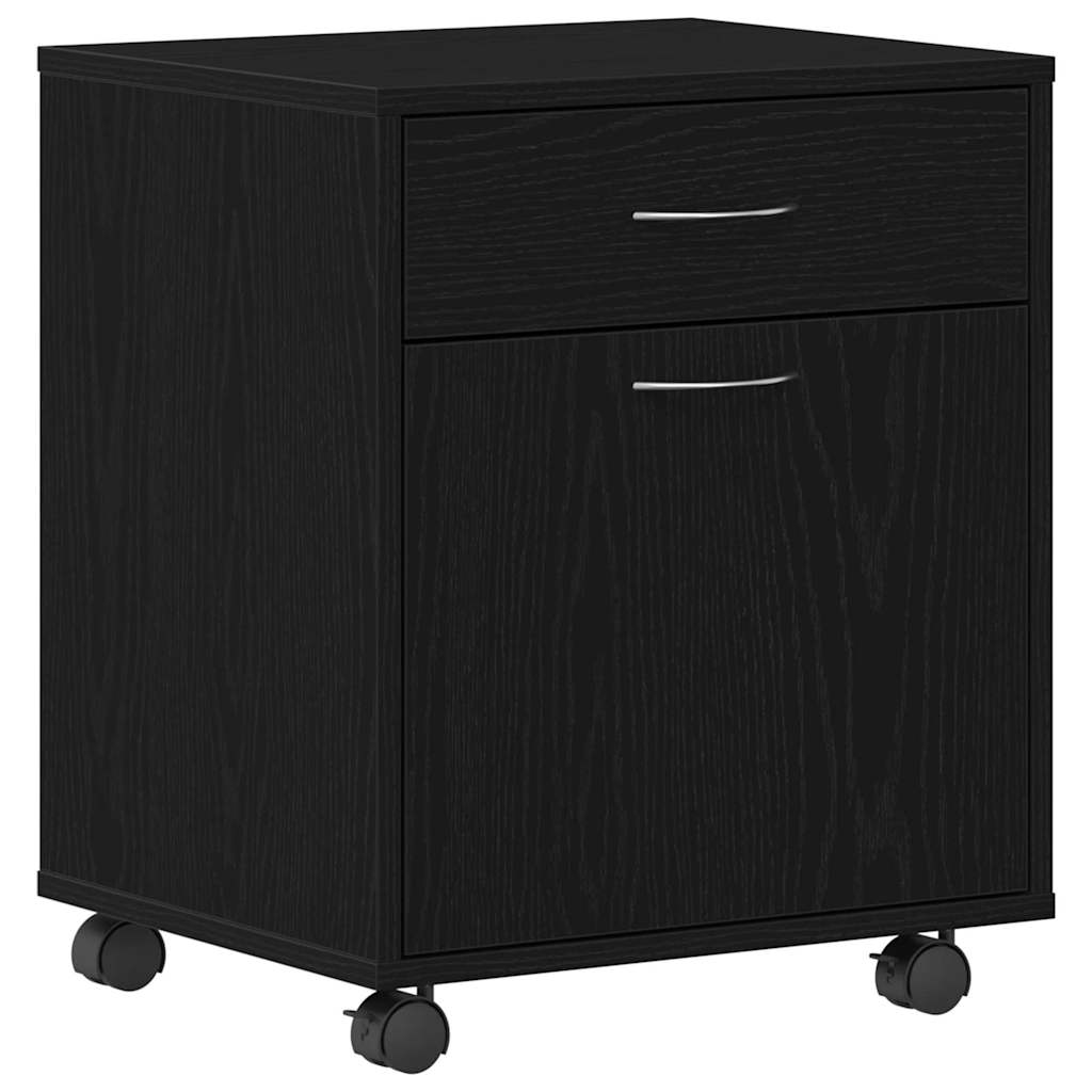 vidaXL Rollschrank Schwarze Eiche 45 x 38 x 54 cm Holzwerkstoff Image