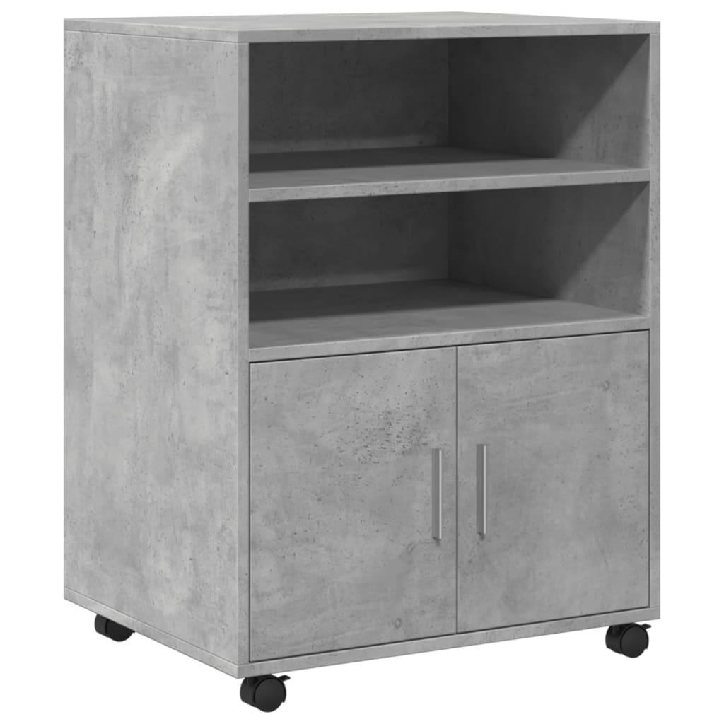 vidaXL Rollschrank Betongrau 60x48x81 cm Holzwerkstoff Image