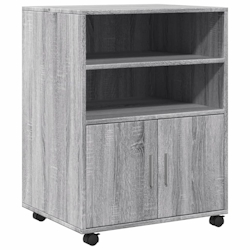 vidaXL Rollschrank Grau Sonoma 60x48x81 cm Holzwerkstoff Image