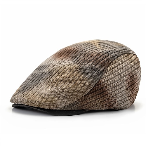 Per uomo Coppola Cappello Ascot Cappello da Giornalista Rosso Kaki Poliestere Jacquard Moda Casual Streetwear Quotidiano Motivo Regolabile Protezione solare Traspirante