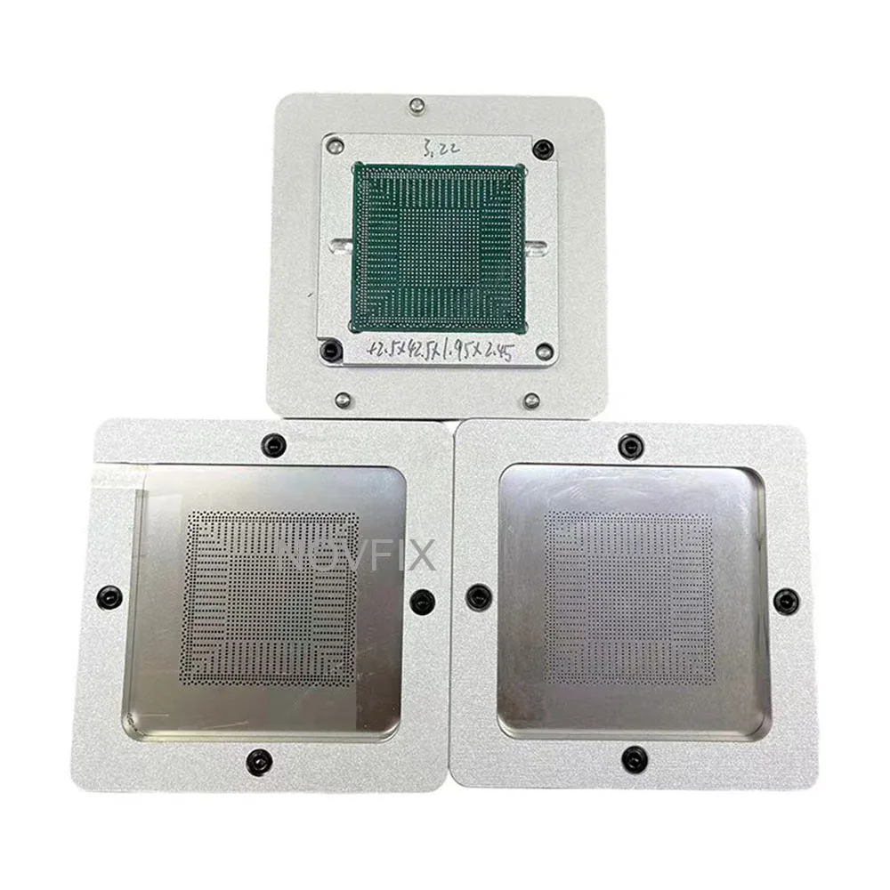 PS4 CPU CXD90044GB Maßgeschneiderte Reballing Station Platzierungsschablonen-Kit für BGA Löten PS4 PRO GPU APU Ball Platzierungsschablone Image