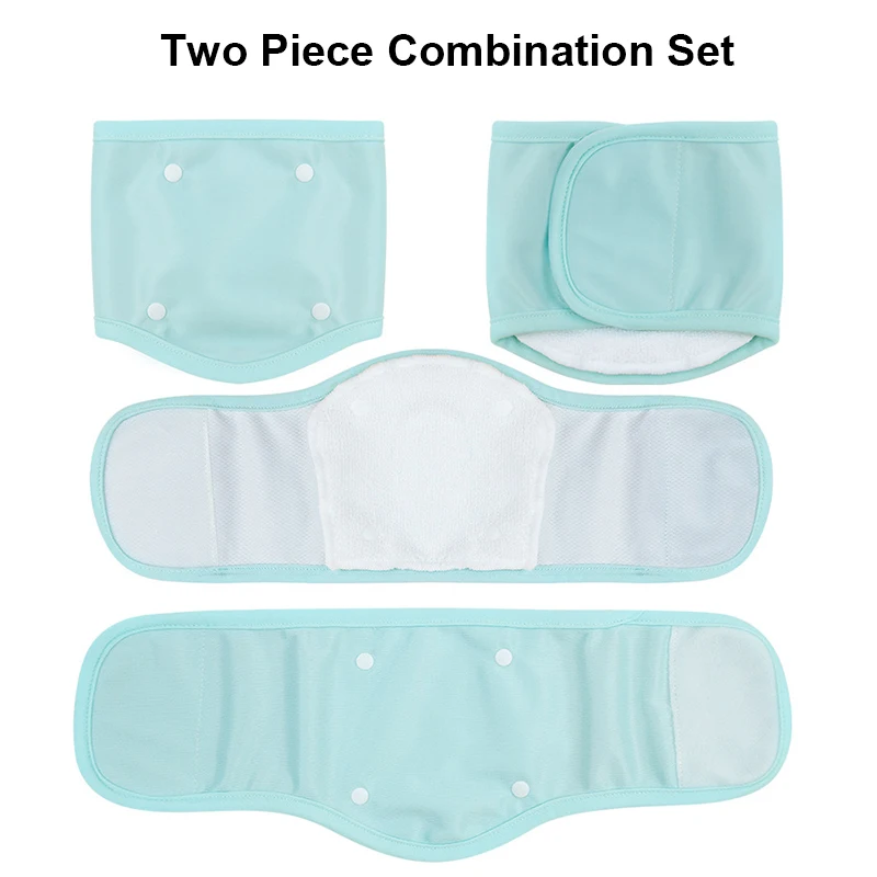 2 waschbare Hundehüllen für Männer mit Druckknöpfen – super saugfähig und auslaufsicher, perfekt für das Töpfchentraining und die Hygienepflege von Welpen Image