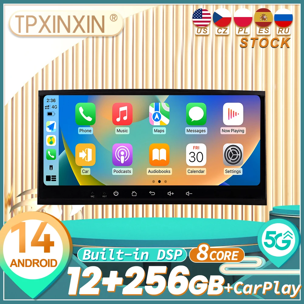 Für Volkswagen Touareg 2003 ~ 2010 Android Auto Carplay Auto Radio Automotive Multimedia Player GPS Navigation Kopf Einheit Image