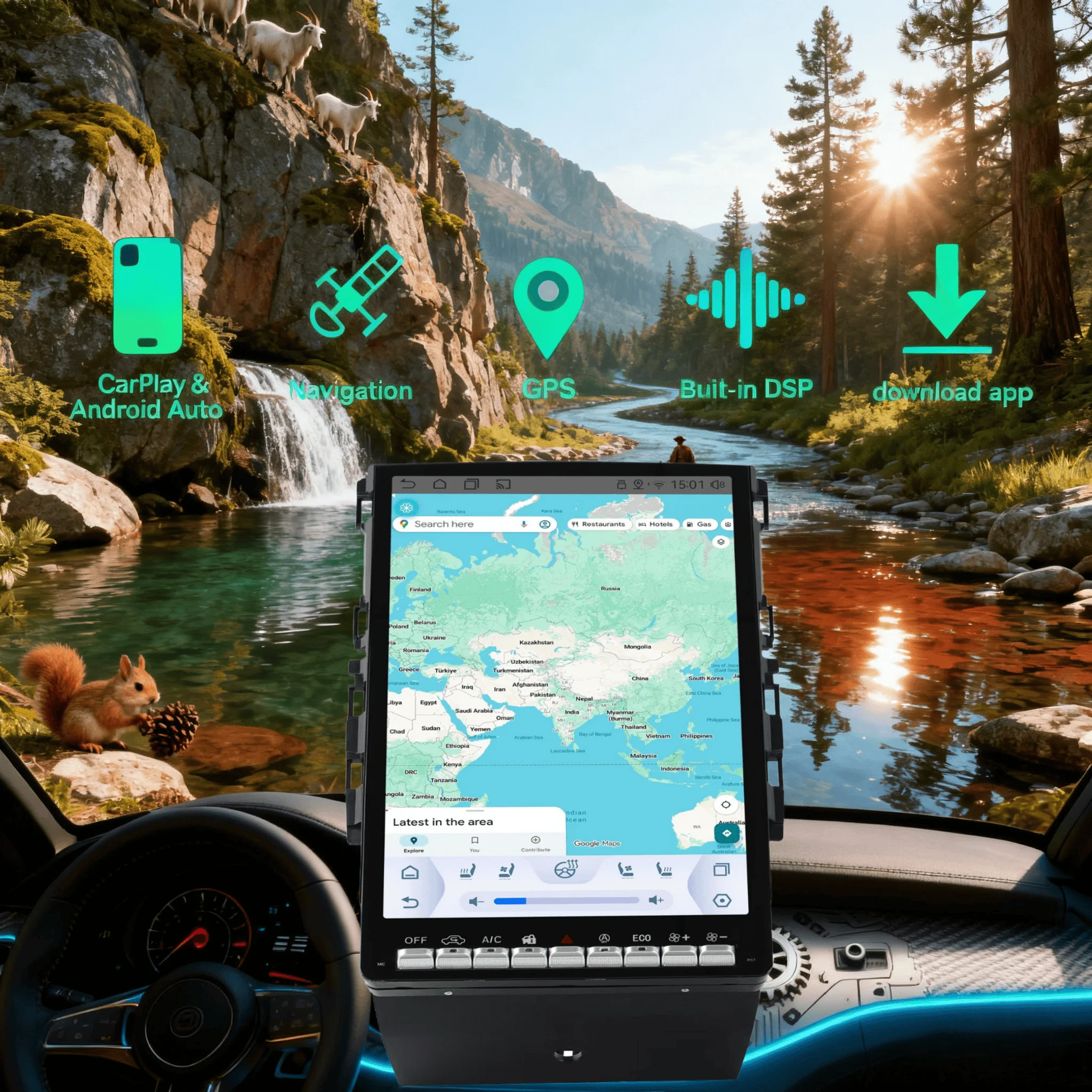 14.5 pollici Android 14 Schermo Autoradio Per Renault Megane 4 Samsung Koleos Talisman 2016-2019 Carplay GPS Stereo Lettore Multimediale