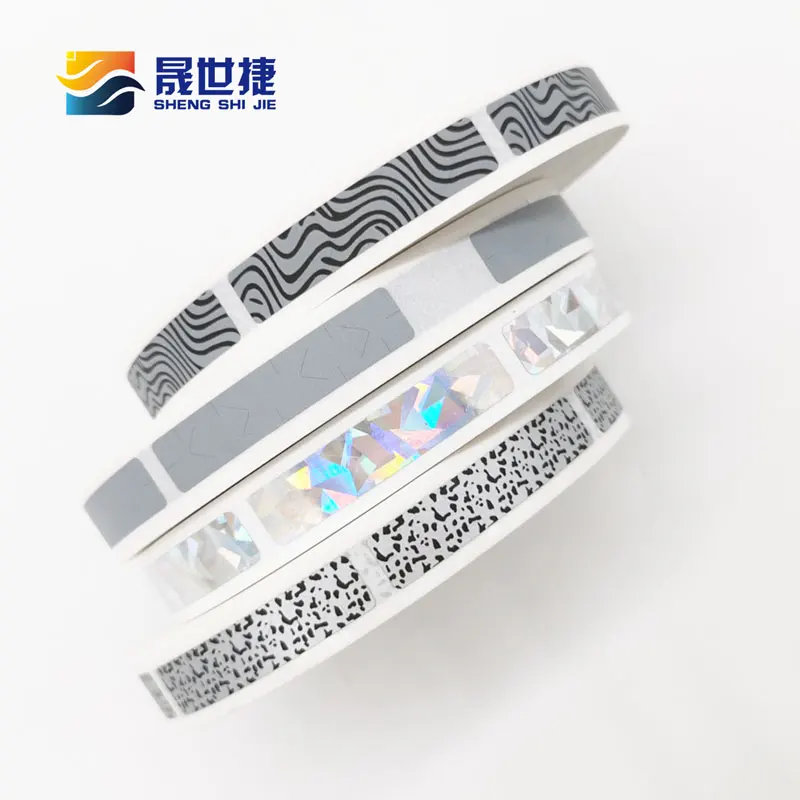 Shengshijie 8mm x 40mm 1000 Stück/Rollen Rubbelaufkleber Etikett Grau/Leopard/Zebra/Laser für Cover Card Wedding Party Game Image
