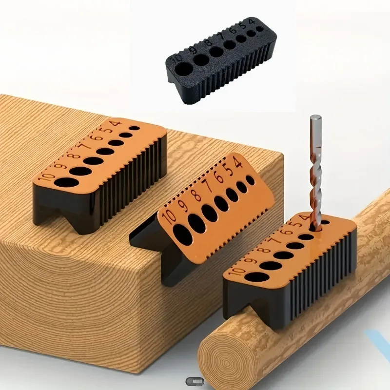 Bohrerführung kann als metrisches Präzisionsbohrwerkzeug für die Holzbearbeitung wiederverwendet werden. Geeignet für 4 mm bis 10 mm Bohrer Image
