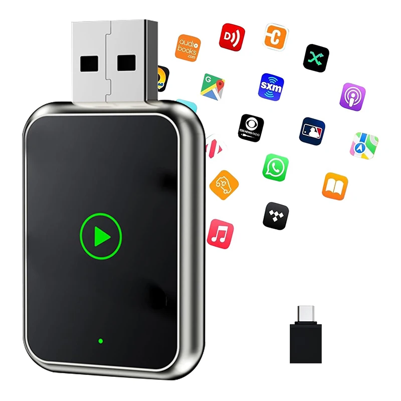 Drahtlose CarPlay Android Auto Apple Carplay Drahtlose Android Auto Mini Auto Spielen Adapter 2in1 AI Smart Box Bluetooth für Die Auto Image