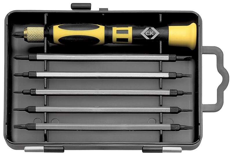 Präzisions-Schraubendrehersatz mit 6 Doppelklingen Image