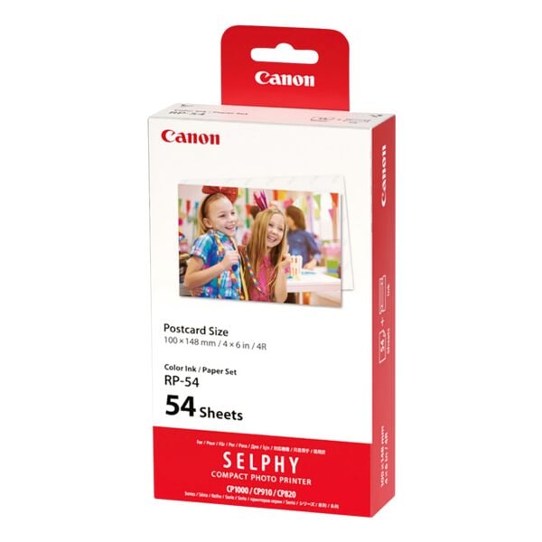 Canon Tinten- und Papiersatz RP-54 Postkartenformat 100 x 148 mm 54 Blatt Image