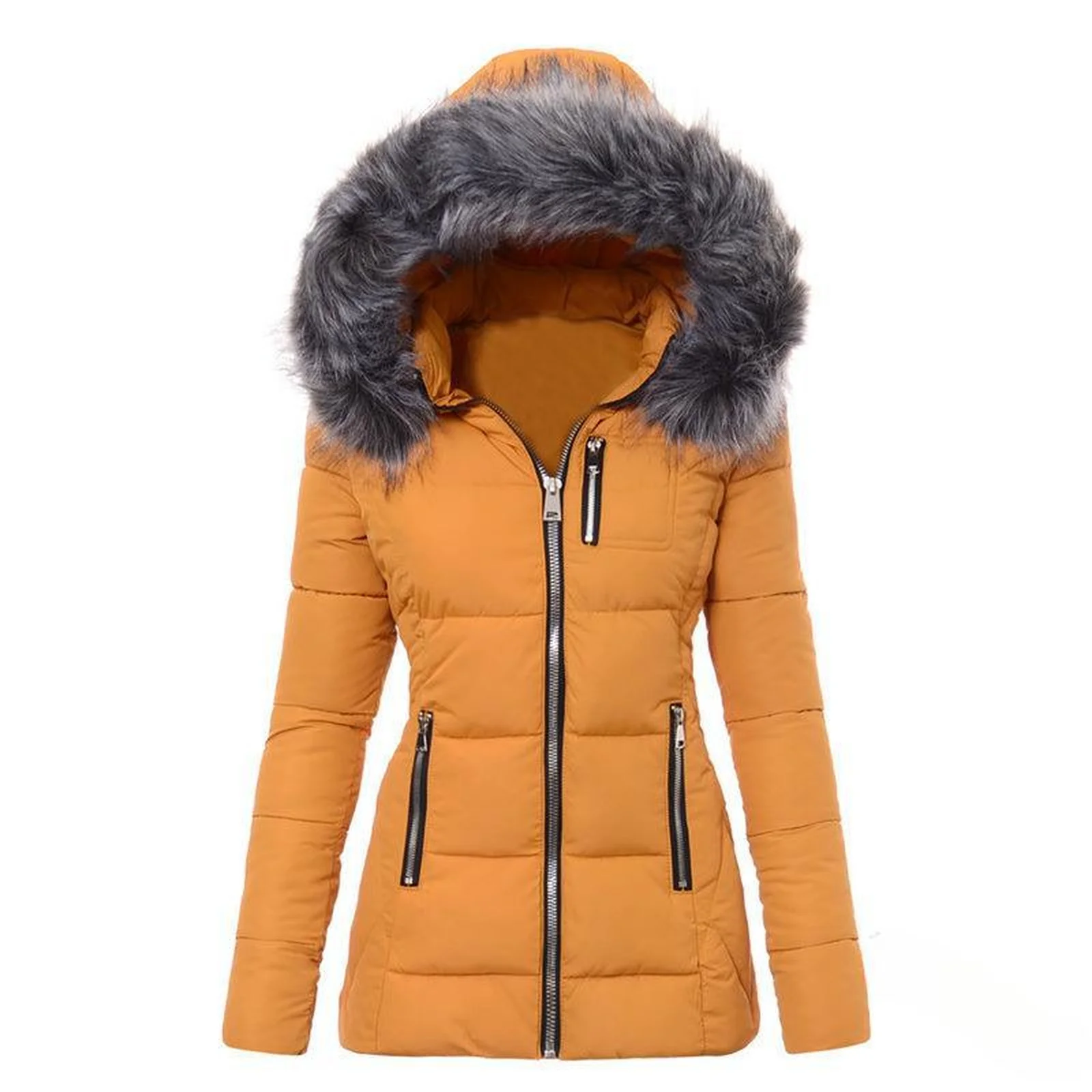 Fausse fourrure Parkas femmes doudoune vêtements femmes Parkas épaissir vêtements d