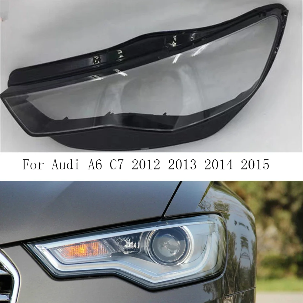Für audi a6 c7 Scheinwerfer abdeckung Scheinwerfer Lampen schale transparente Lampen schirm linse Plexiglas