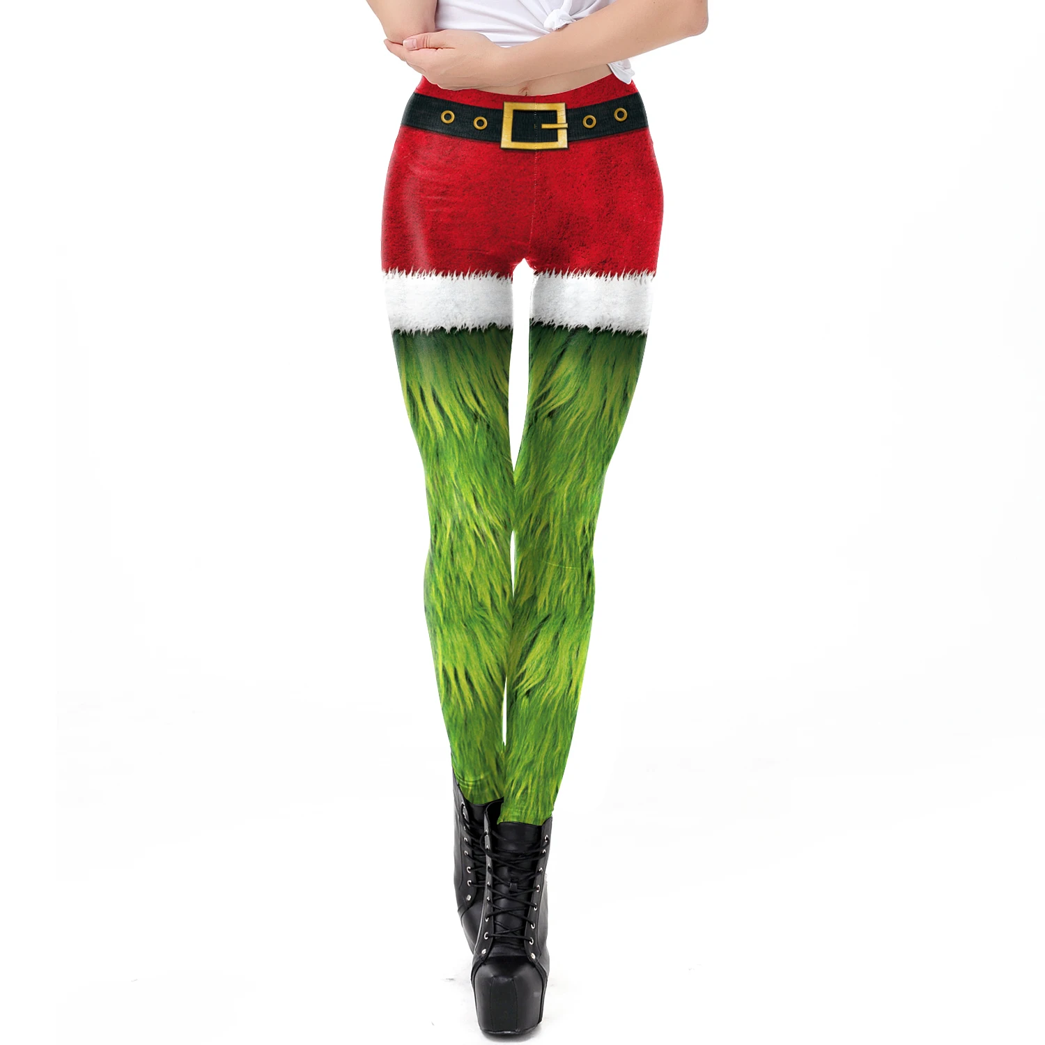 Weihnachten Thema Yoga Hosen Für Frauen Mode Laufsport Elastische Leggings frauen Kreative Design Weihnachten Karneval Party Kleidung Image