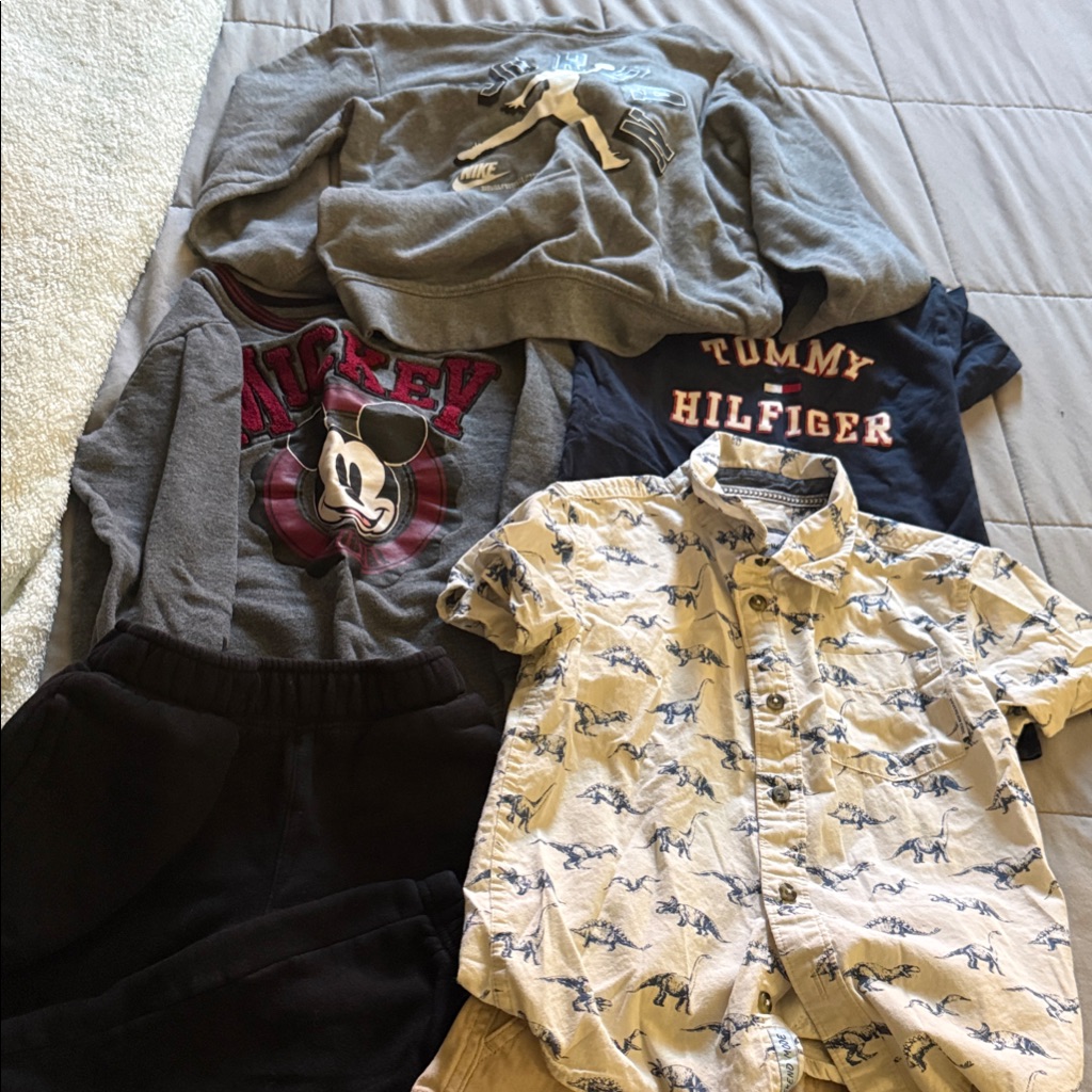 Nike Shirts & Tops | Bundle Boy Clothes Size 6 | Color: Blue/Cream | Size: 6b