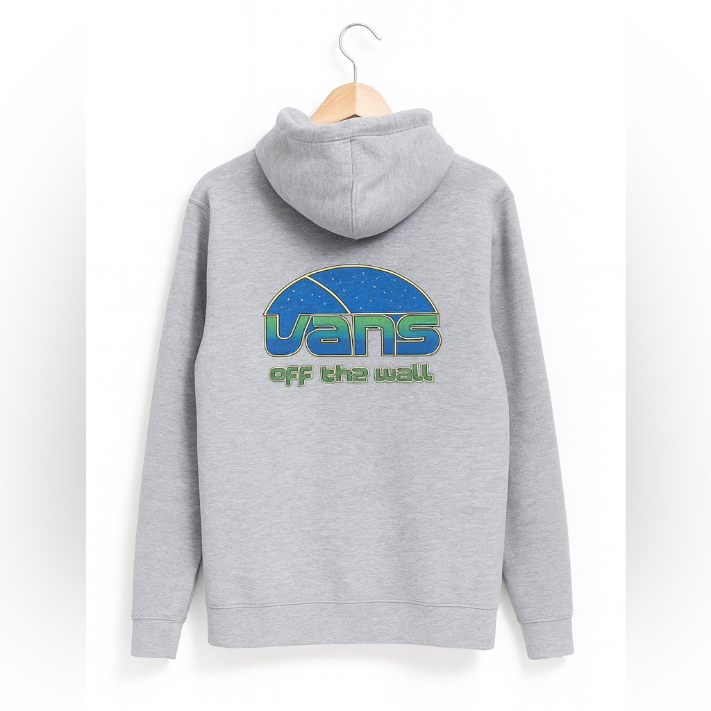 Vans Shirts & Tops | Vans Off The Wall Kids Gray Hoodie Size Kids Xl Ages 14+ | Color: Gray/Green | Size: Xlb