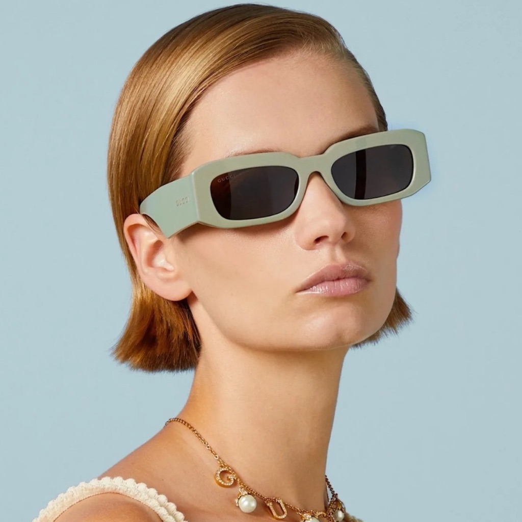 Gucci Accessories | Gucci Green Sunglasses | Color: Green | Size: 54 X 19 X 145