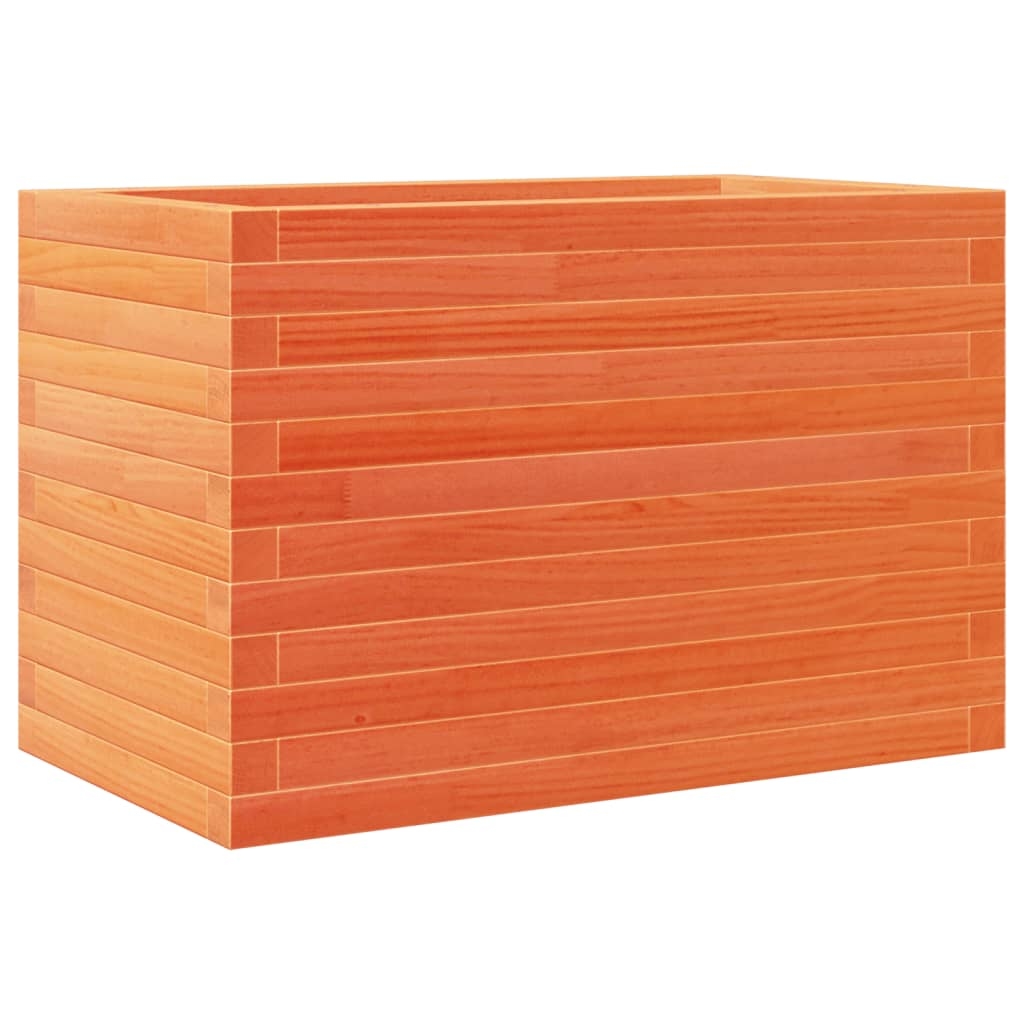 vidaXL Pflanzkübel Wachsbraun 70x40x46 cm Massivholz Kiefer Image